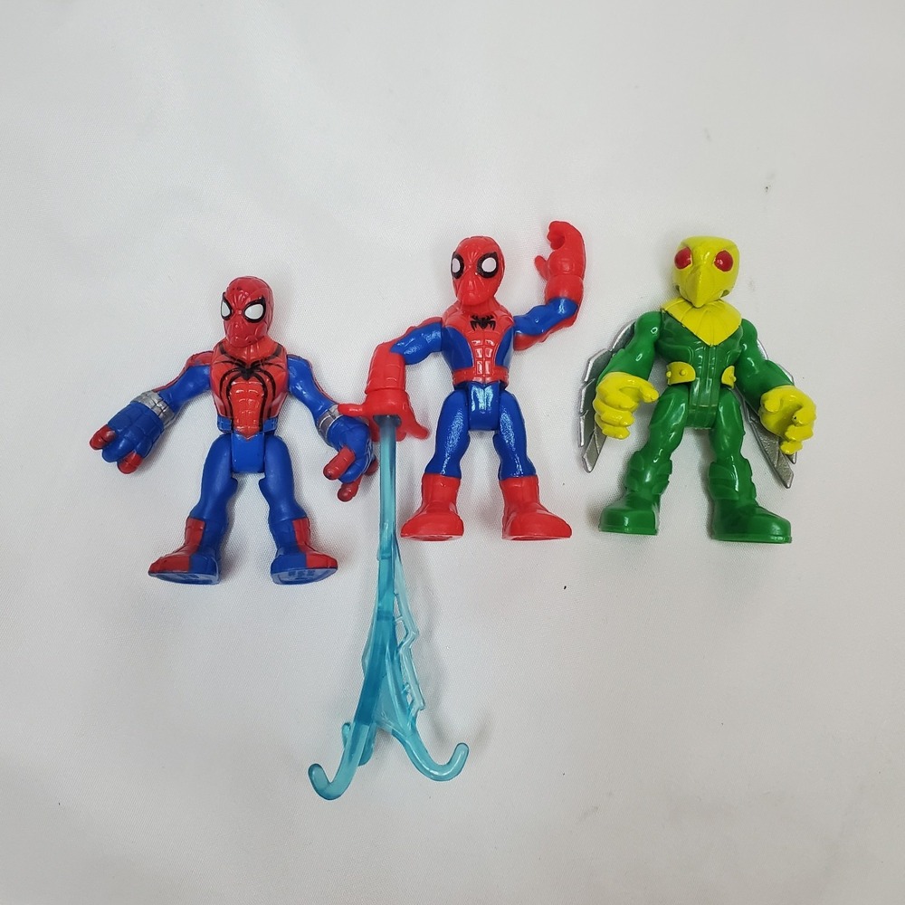 Playskool Marvel Super Hero‎ Adventures VULTURE  Spiderman Lot Of 3